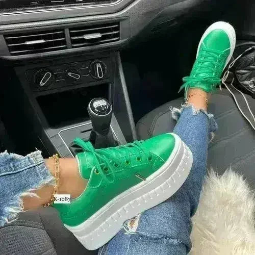 Casual Platform Women's Shoes Flat Womens Sneakers