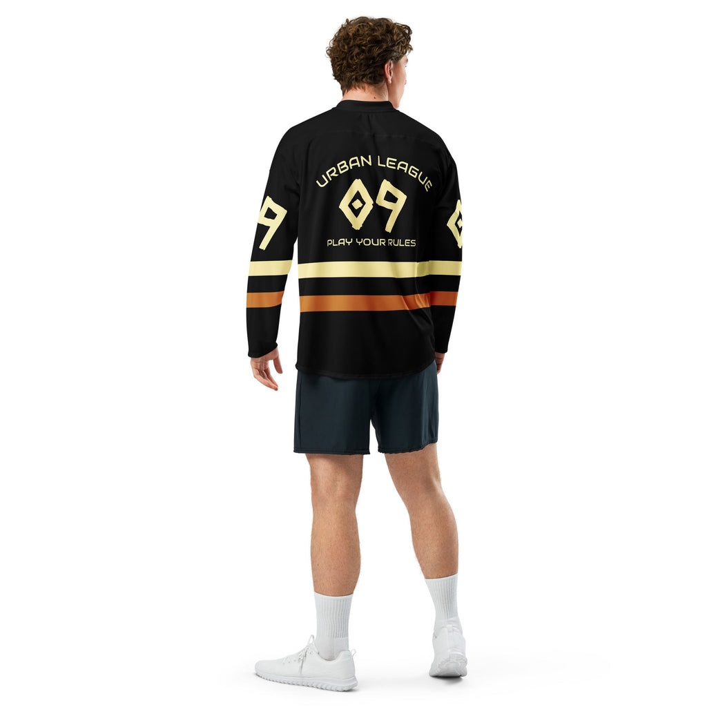 Men’s “District 09” Streetwear Hockey Jersey – Premium Recycled Polyester | Moisture-Wicking | Relaxed Fit