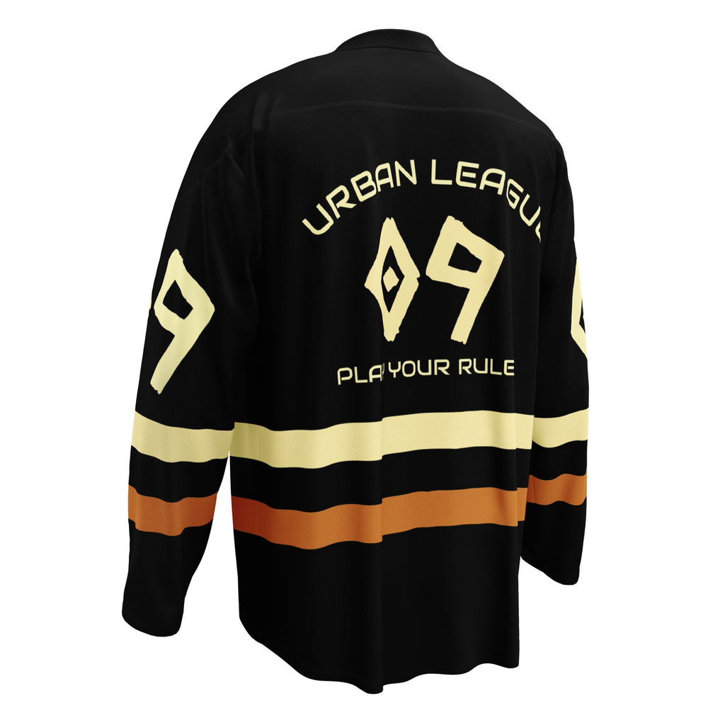 Men’s “District 09” Streetwear Hockey Jersey – Premium Recycled Polyester | Moisture-Wicking | Relaxed Fit